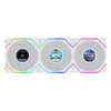 LIAN LI - UNI Fan TL Flex LCD 120mm Reverse Blade 3-Pack White - 1.8 Inch Display - ARGB - G9F.12RTLLCD1F3W.K0