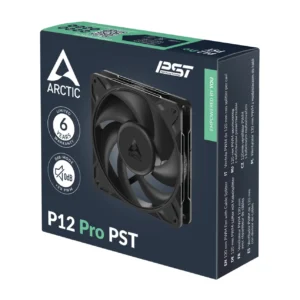 ARCTIC P12 Pro PST 120mm 3000 RPM PWM Static Pressure Case Cooling Fan Black - ACFAN00306A