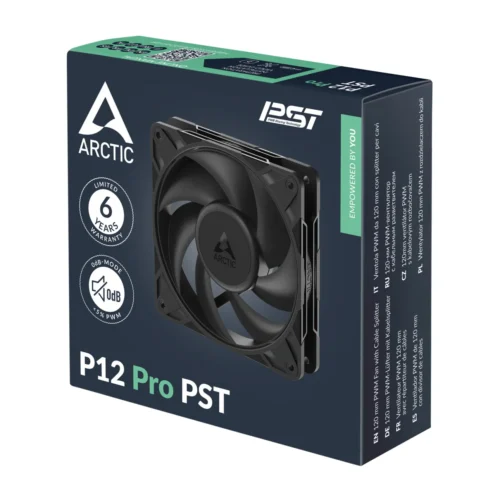 ARCTIC P12 Pro PST 120mm 3000 RPM PWM Static Pressure Case Cooling Fan Black - ACFAN00306A