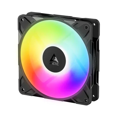 ARCTIC P12 Pro Reverse A-RGB 120mm PWM PST Static Pressure Case Cooling Fan 3-Pack Black - ACFAN00333A