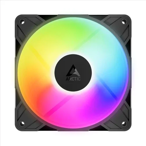ARCTIC P12 Pro Reverse A-RGB 120mm PWM PST Static Pressure Case Cooling Fan Fluid Dynamic Bearing Black - ACFAN00322A