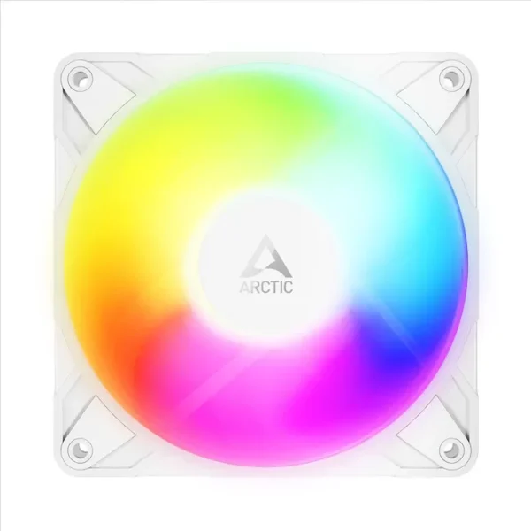 P12_Pro_Reverse_ARGB_white_rainbow_g01_def5c5db-2309-4974-8a3f-d46530c08994_700x ARCTIC P12 Pro Reverse A-RGB White 120mm PWM PST Static Pressure Case Cooling Fan 3-Pack - ACFAN00334A