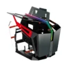 PIC19c00000000007459 FSP T-WINGS Dual System Open Frame Tempered Glass ARGB E-ATX Mid Tower Case Gold & Red - CMT710