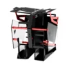 PIC19c00000000007461 FSP T-WINGS Dual System Open Frame Tempered Glass ARGB E-ATX Mid Tower Case Gold & Red - CMT710