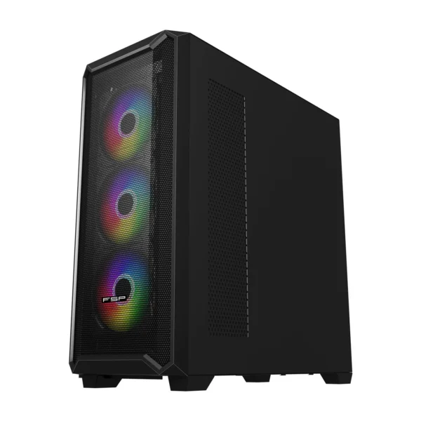PIC24700000000012415 FSP Case CMT591A Black E-ATX Mid Tower Tempered Glass - CMT591A