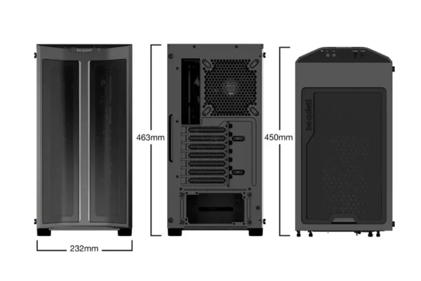 Pure_Base_500_FX_Shopbild_02 Be Quiet! Pure Base 500FX Black ATX Mid-Tower Case with 4 Light Wings ARGB Fans & Tempered Glass - BGW43