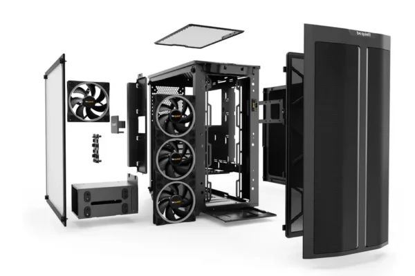 Pure_Base_500_FX_Shopbild_03 Be Quiet! Pure Base 500FX Black ATX Mid-Tower Case with 4 Light Wings ARGB Fans & Tempered Glass - BGW43