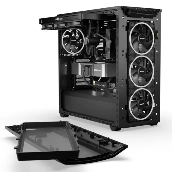 SHADOW-BASE-800-FX-Black-btz-ph-2 Be Quiet! Shadow Base 800 FX Black Airflow ATX Midi-Tower Case with 4 Light Wings ARGB Fans & Tempered Glass - BGW63