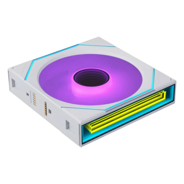 LIAN LI UNI FAN SL-INF FLEX LCD 120 White - 1.8" Display 400x400 - ARGB FDB Fan - G9F.12SLIND1F1W.K0