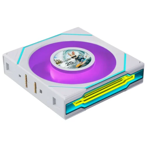 LIAN LI UNI FAN SL-INF FLEX LCD 120 White - 1.8" Display 400x400 - ARGB FDB Fan - G9F.12SLIND1F1W.K0