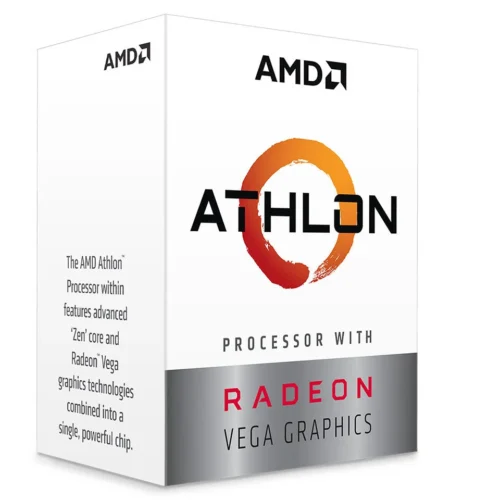 AMD Athlon 3000G 3.5 GHz 2-Core 4-Thread AM4 Processor with Radeon Vega 3 Graphics Boxed CPU YD3000C6FHSBX