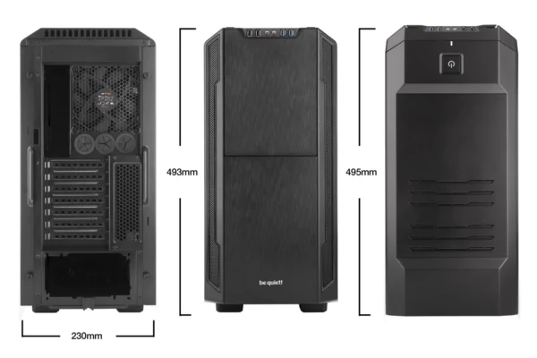 bgw06_w_h_2 Be Quiet Silent Base 600 Window Mid Tower ATX PC Gaming Case Double-Glazed Side Window Black - BGW06