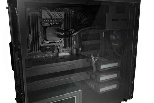 bgw21_w_h_6 Be Quiet Pure Base 600 Window Mid Tower ATX PC Gaming Chassis with 4mm Tempered Glass Side Panel Black - BGW21