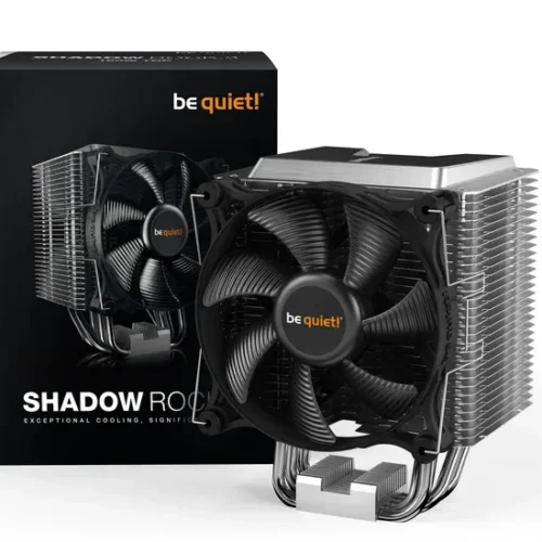Be Quiet Shadow Rock 3 CPU Air Cooler 190W TDP 120mm PWM Fan Asymmetrical 5 Heat Pipes 24.4dB(A) - BK004