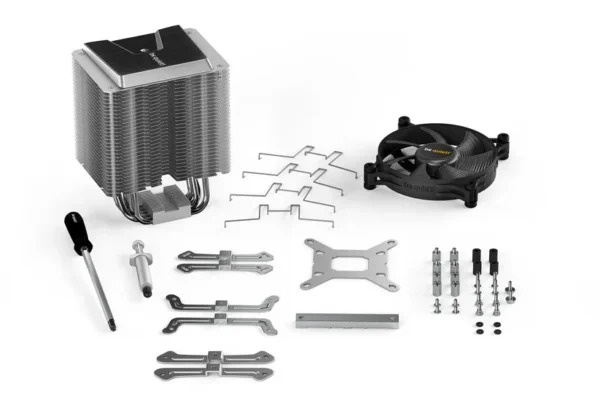 Be Quiet Shadow Rock 3 CPU Air Cooler 190W TDP 120mm PWM Fan Asymmetrical 5 Heat Pipes 24.4dB(A) - BK004