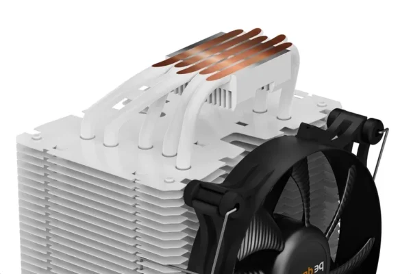 Be Quiet! Shadow Rock 3 White 190W TDP CPU Air Cooler with 120mm PWM Fan and Asymmetrical Design -  BK005