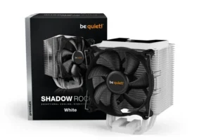 Be Quiet! Shadow Rock 3 White 190W TDP CPU Air Cooler with 120mm PWM Fan and Asymmetrical Design -  BK005