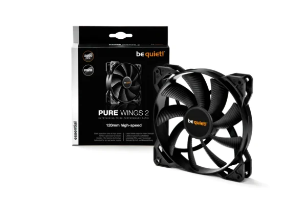 bl081_w_h_2 Be Quiet! Pure Wings 2 120mm PWM High-Speed PC Case and Radiator Fan with 2000 RPM and Rifle Bearing - BL081