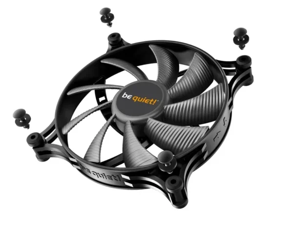 bl086_w_4 Be Quiet! Shadow Wings 2 140mm Rifle Bearing 900 RPM Quiet PC Fan - BL086
