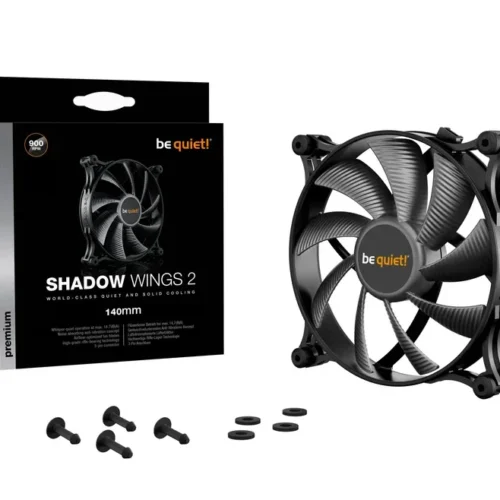 Be Quiet! Shadow Wings 2 140mm Rifle Bearing 900 RPM Quiet PC Fan - BL086