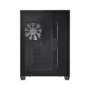 FSP CMT380B Black ATX Mid Tower Dual-Chamber Tempered Glass Computer Case, Dual 360mm Radiator Support - CMT380B