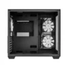 FSP CMT380B Black ATX Mid Tower Dual-Chamber Tempered Glass Computer Case, Dual 360mm Radiator Support - CMT380B