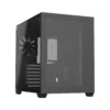 FSP CMT380B Black ATX Mid Tower Dual-Chamber Tempered Glass Computer Case, Dual 360mm Radiator Support - CMT380B
