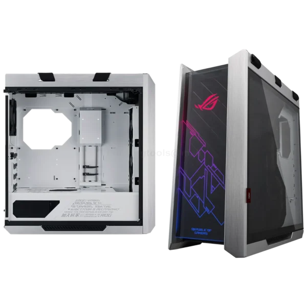 cas-asu-gx601-w-3 ASUS ROG Strix Helios GX601 White Edition EATX Mid Tower Case - GX601 ROG STRIX HELIOS CASE/WT/AL/WITH HANDLE