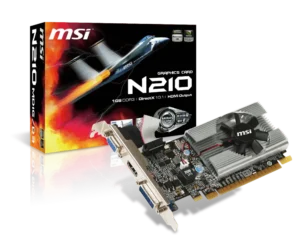 MSI GeForce GT 210 1GB DDR3 Low Profile Graphics Card - PCI Express 2.0 - N210-1GD3/LP