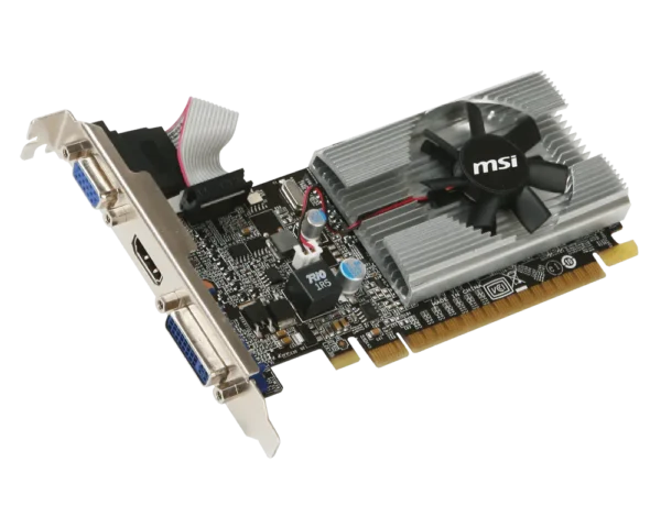 MSI GeForce GT 210 1GB DDR3 Low Profile Graphics Card - PCI Express 2.0 - N210-1GD3/LP