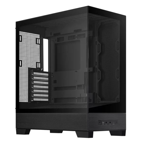 fwebp (1) ASUS A31 ATX Mid Tower Case - Panoramic Tempered Glass, Hidden Connector Support - A31 TG BLACK
