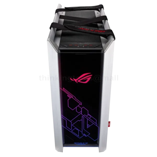 h732_1 ASUS ROG Strix Helios GX601 White Edition EATX Mid Tower Case - GX601 ROG STRIX HELIOS CASE/WT/AL/WITH HANDLE