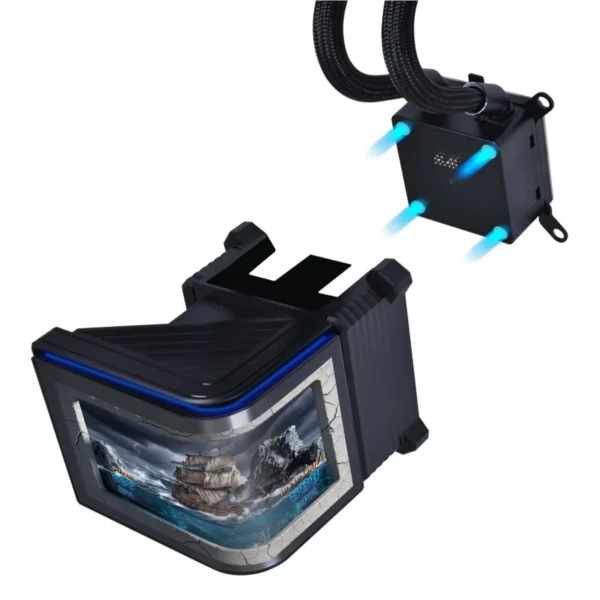 hs2-curu_011_1600x LIAN LI - HydroShift II OLED Curved 360PB Black 6.67" 2K AIO Liquid Cooler - G89.GHS2OLDC36PB.00