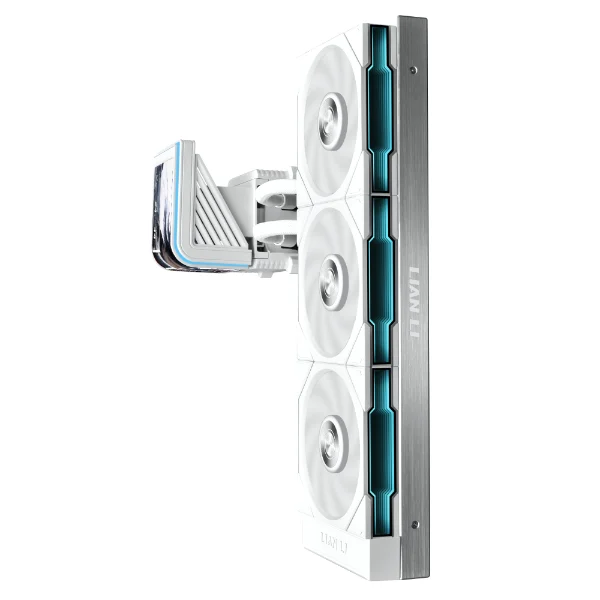 hs2-curve-014 LIAN LI - HydroShift II OLED Curved 360 Fanless AIO Liquid Cooler White - G89.GHS2OLDC36NW.00