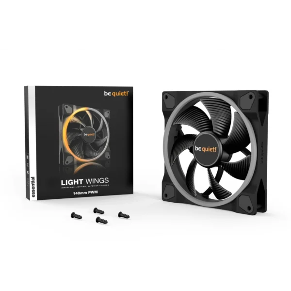 Be Quiet! Light Wings 140mm PWM ARGB High Airflow PC Case Fan - BL074