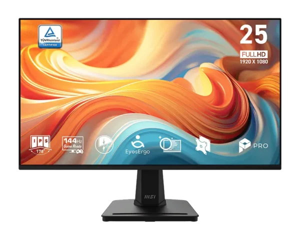 MSI PRO MP251 E14L 24.5-inch FHD 1080p 144Hz 1ms IPS FreeSync Business and Gaming Monitor