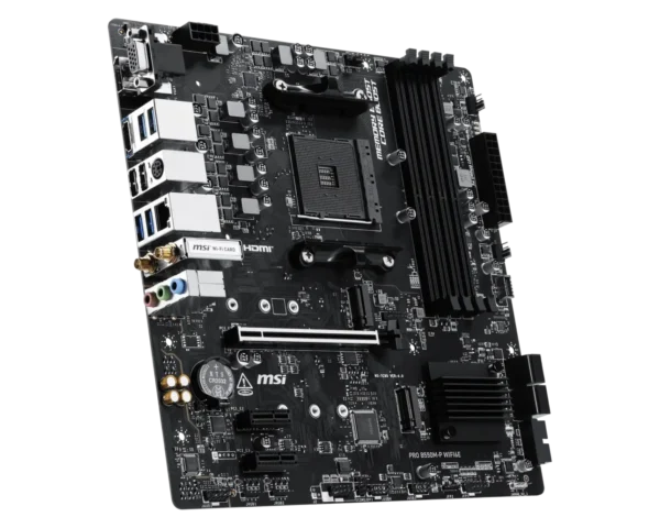 MSI PRO B550M-P WIFI6E AM4 Micro-ATX DDR4 PCIe 4.0 Dual M.2 Wi-Fi 6E Motherboard