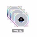 LIAN LI UNI Fan TL Flex LCD 120 White 3pcs - 120mm PWM ARGB LCD - G9F.12TLLCD1F3W.K0
