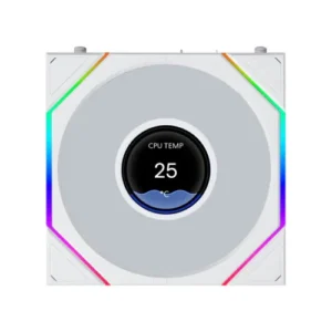 tl_f_022_500x LIAN LI - UNI Fan TL Flex LCD 120mm Reverse Blade White - 1.8 Inch Display - ARGB - G9F.12RTLLCD1F1W.K0