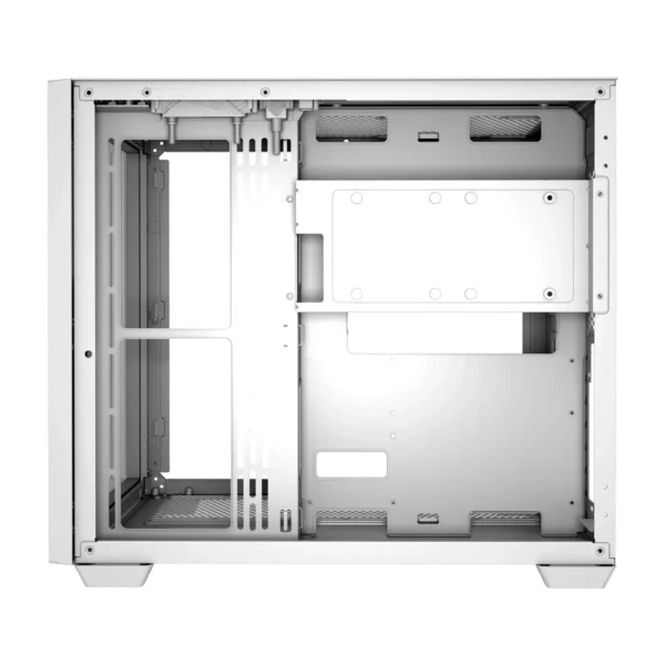 FSP CMT380W White ATX Mid Tower Dual-Chamber Tempered Glass PC Case - CMT380W
