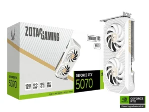 zt-b50700q-10p-image01 ZOTAC GAMING GeForce RTX 5070 Twin Edge OC White Edition 12GB GDDR7 PCIe 5.0 SFF-Ready Graphics Card ZT-B50700Q-10P