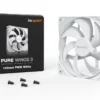 03_Pure_Wings_3_140mm_PWM_White_packshot BE QUIET! Pure Wings 3 140mm PWM White Rifle Bearing 1200RPM Low-Noise PC Case Fan - BL112