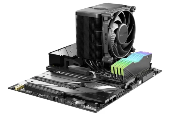 04_Dark_Rock_5 Be Quiet Dark Rock 5 High-End CPU Air Cooler 210W TDP 6 Heat Pipes Silent Wings 4 PWM Fan Black - BK035