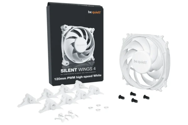 05_Silent_Wings_4_PWM_highspeed_white_120 BE QUIET! Silent Wings 4 120mm PWM High-Speed Case Fan White - BL115