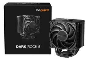 06_Dark_Rock_5 Be Quiet Dark Rock 5 High-End CPU Air Cooler 210W TDP 6 Heat Pipes Silent Wings 4 PWM Fan Black - BK035