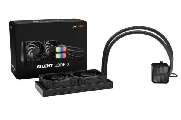 BE QUIET! Silent Loop 3 240mm All-in-One Liquid CPU Cooler with ARGB Lighting and Silent Wings 4 Fans - BW024