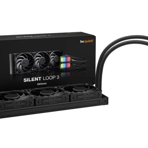 BE QUIET! Silent Loop 3 360mm All-in-One Liquid CPU Cooler with ARGB Lighting and Silent Wings 4 Fans - BW025