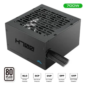 0850070935692 SAMA H700 Black 700W 80 PLUS ATX 2.52 Non-Modular Power Supply DC-to-DC 120mm Fan - H0700-BKSHW001-SU