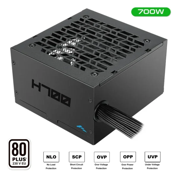 SAMA H700 Black 700W 80 PLUS ATX 2.52 Non-Modular Power Supply DC-to-DC 120mm Fan - H0700-BKSHW001-SU