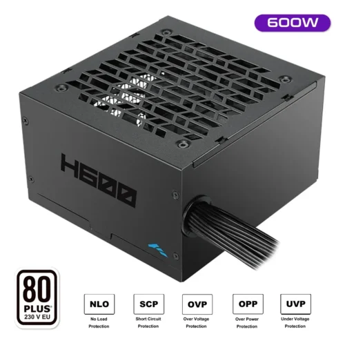SAMA H600 Black 600W 80 PLUS ATX 2.52 Non-Modular Power Supply DC-to-DC 120mm Fan - H0600-BKSHW001-US